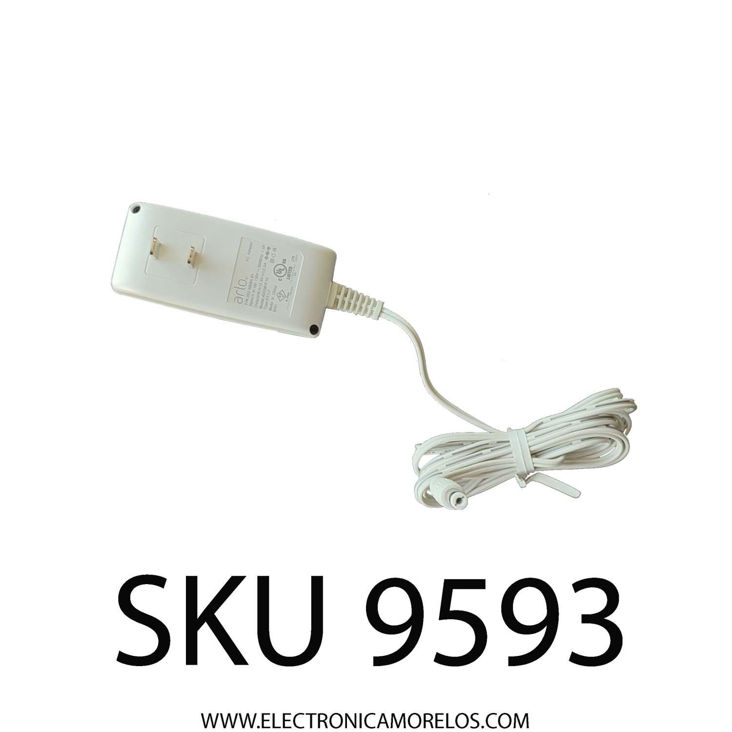 ADAPTADOR AC ARLO / NUMERO DE PARTE AD2067F10 / 332-50083-01 / 332-50083-02 / 100-120V / 3121109001500830P7 / 12.0V...2.5A / E51LF / MODELO VMB5000 / EN LA COMPRA POR MAYOREO MEJORAMOS EL PRECIO	